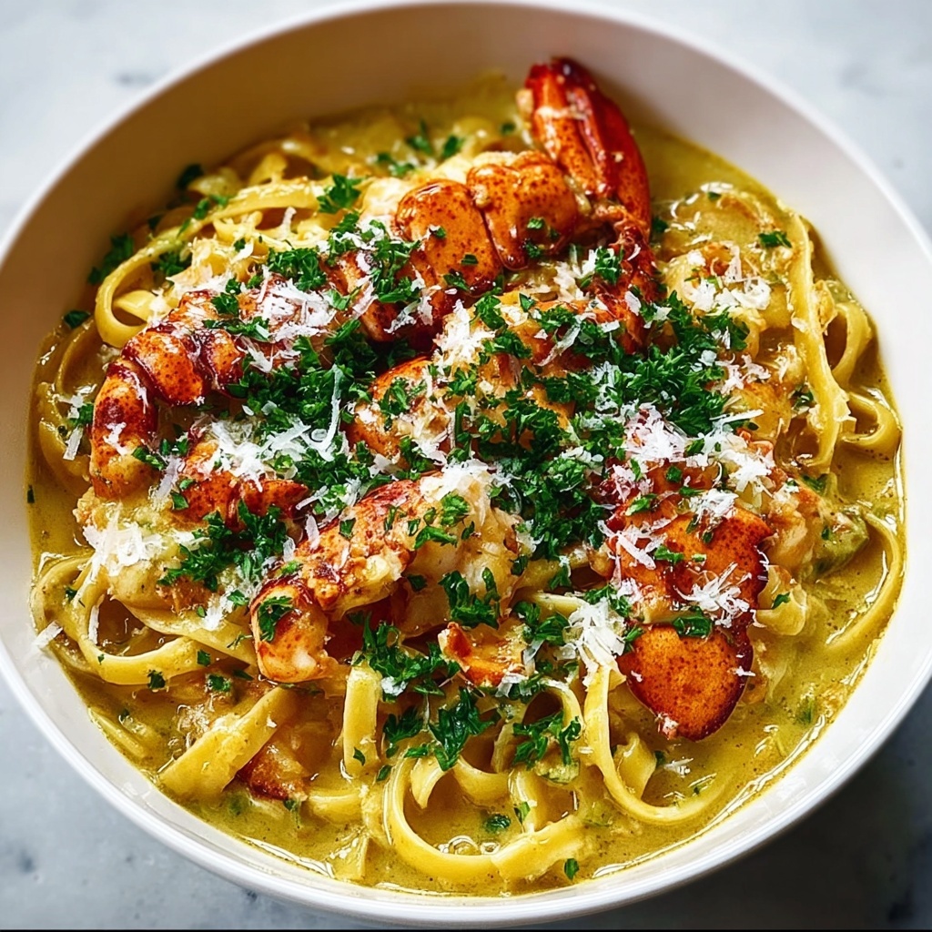 Creamy Spicy Lobster Pasta Recipe - Recipe Image