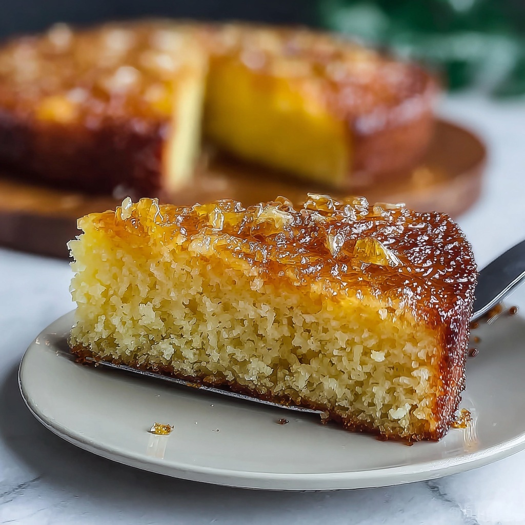 Cheesy Coconut Cassava Cake Recipe - Recipe Image