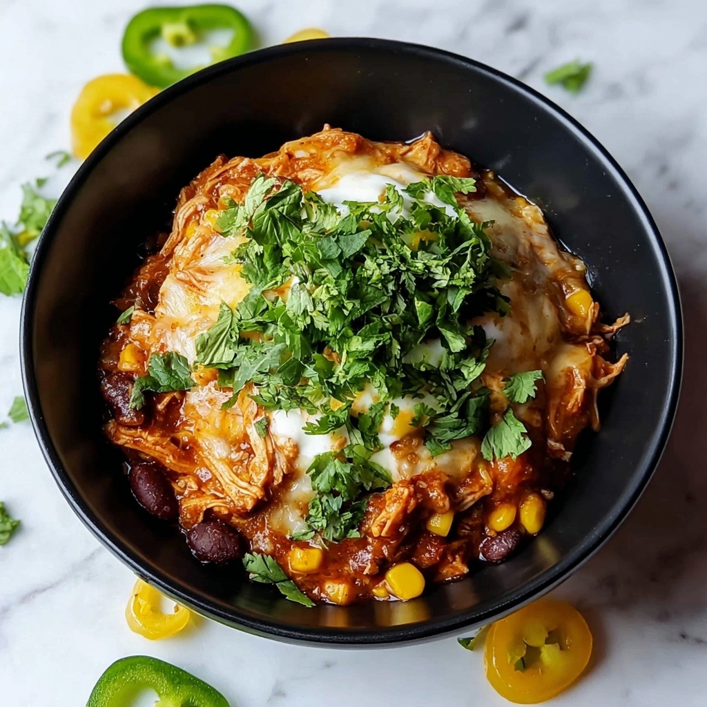 Hearty Crockpot Chicken Enchilada Casserole Recipe - Recipe Image
