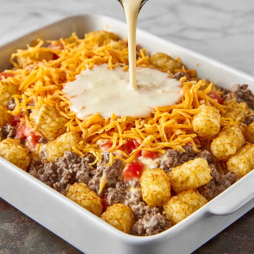 Sausage Cream Cheese Tater Tot Breakfast Casserole Recipe - Recipe Image