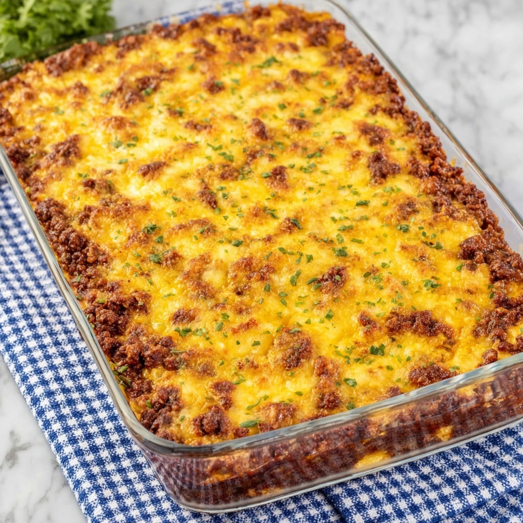 BBQ Beef Cornbread Casserole Recipe - Recipe Image