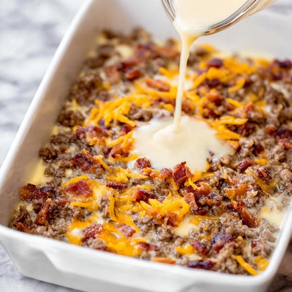 Keto Bacon Cheeseburger Casserole Recipe - Recipe Image