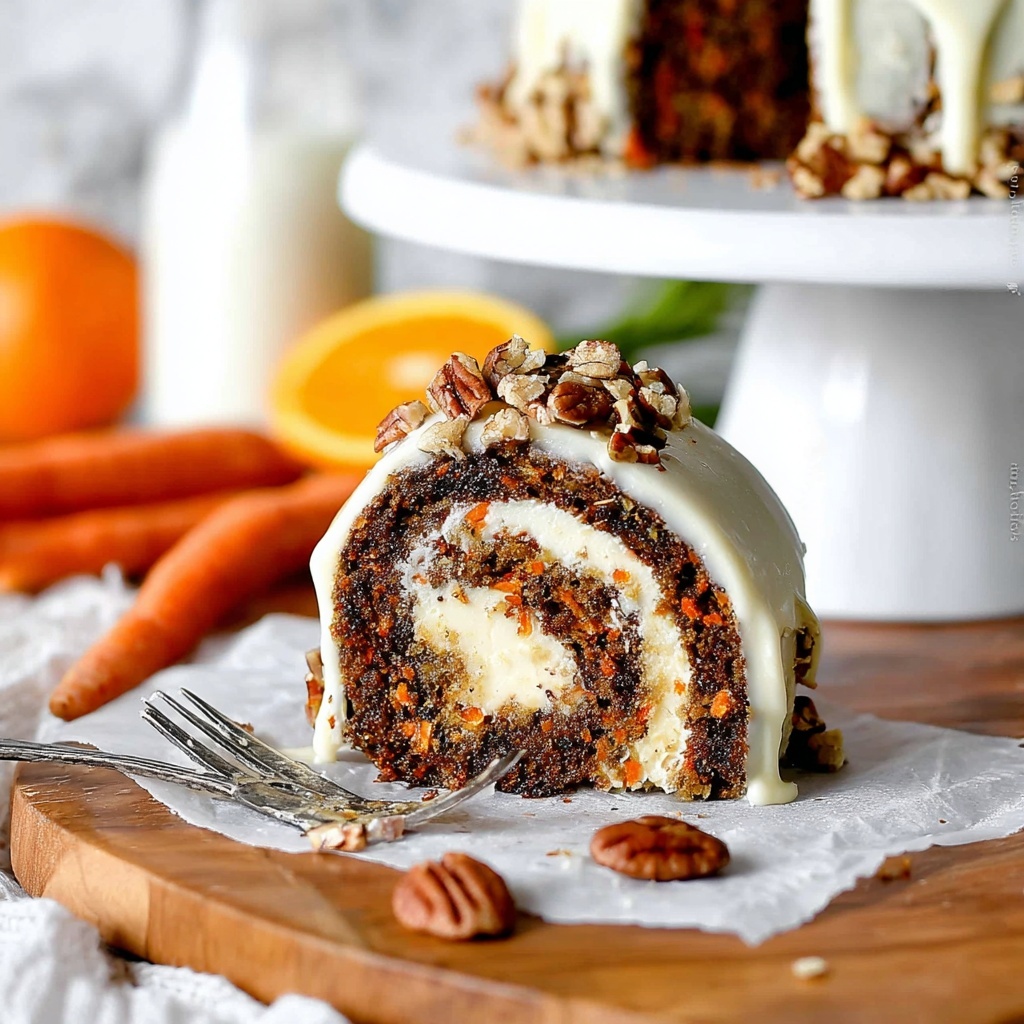 Cream Cheese Carrot Bundt Cake Recipe - Recipe Image