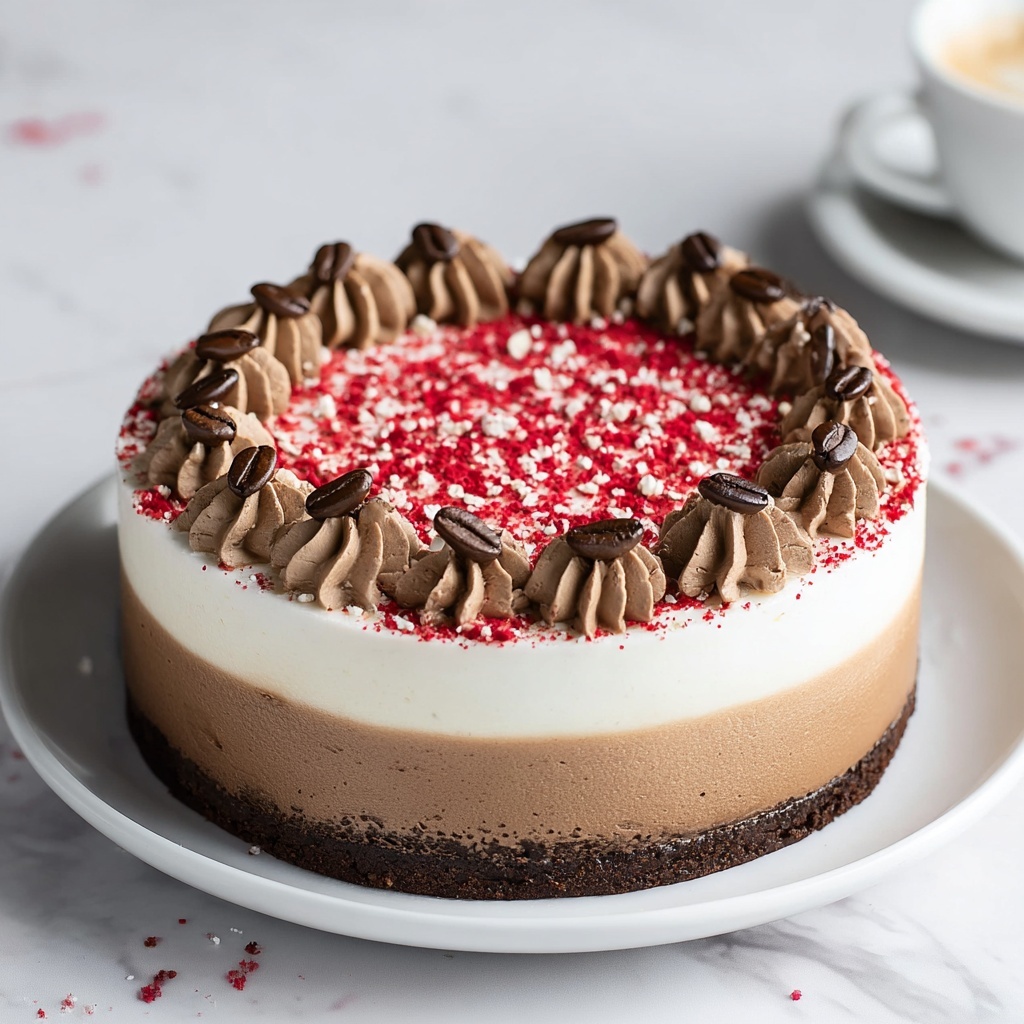 Vegan Mocha Cheesecake (No-Bake) Recipe - Recipe Image