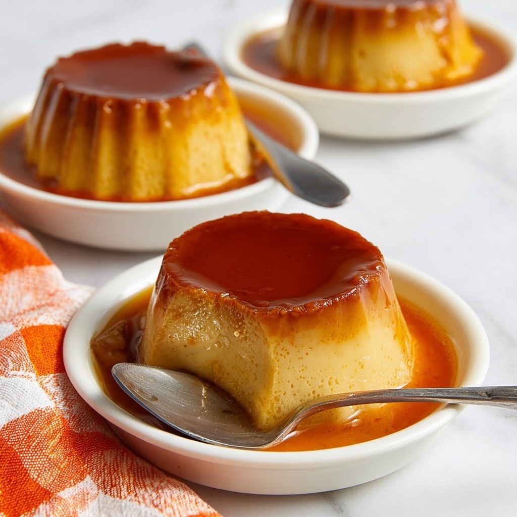Vegan Pumpkin Flan with Caramel Sauce Recipe - Recipe Image