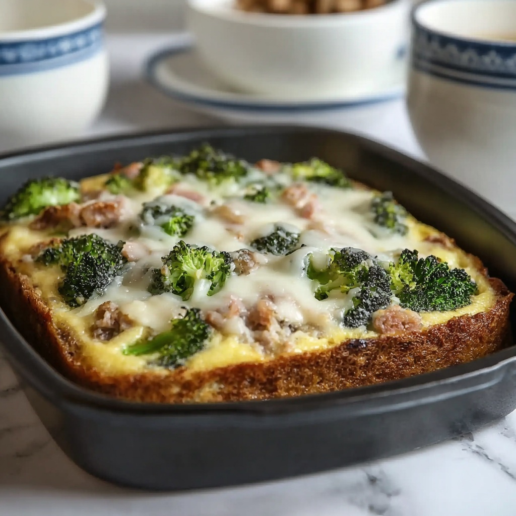 Broccolini Frittata with Bacon and Parmesan Recipe - Recipe Image