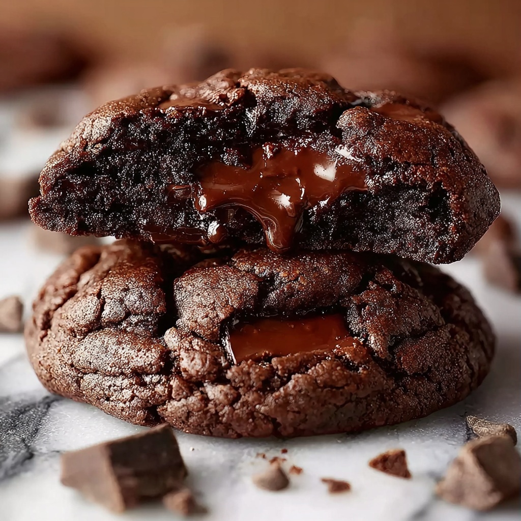 Chocolate Fudge Cookies Recipe - Recipe Image