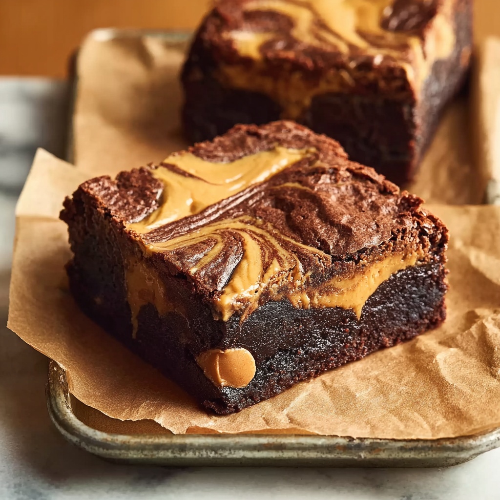 Peanut Butter Swirl Brownies Recipe - Recipe Image