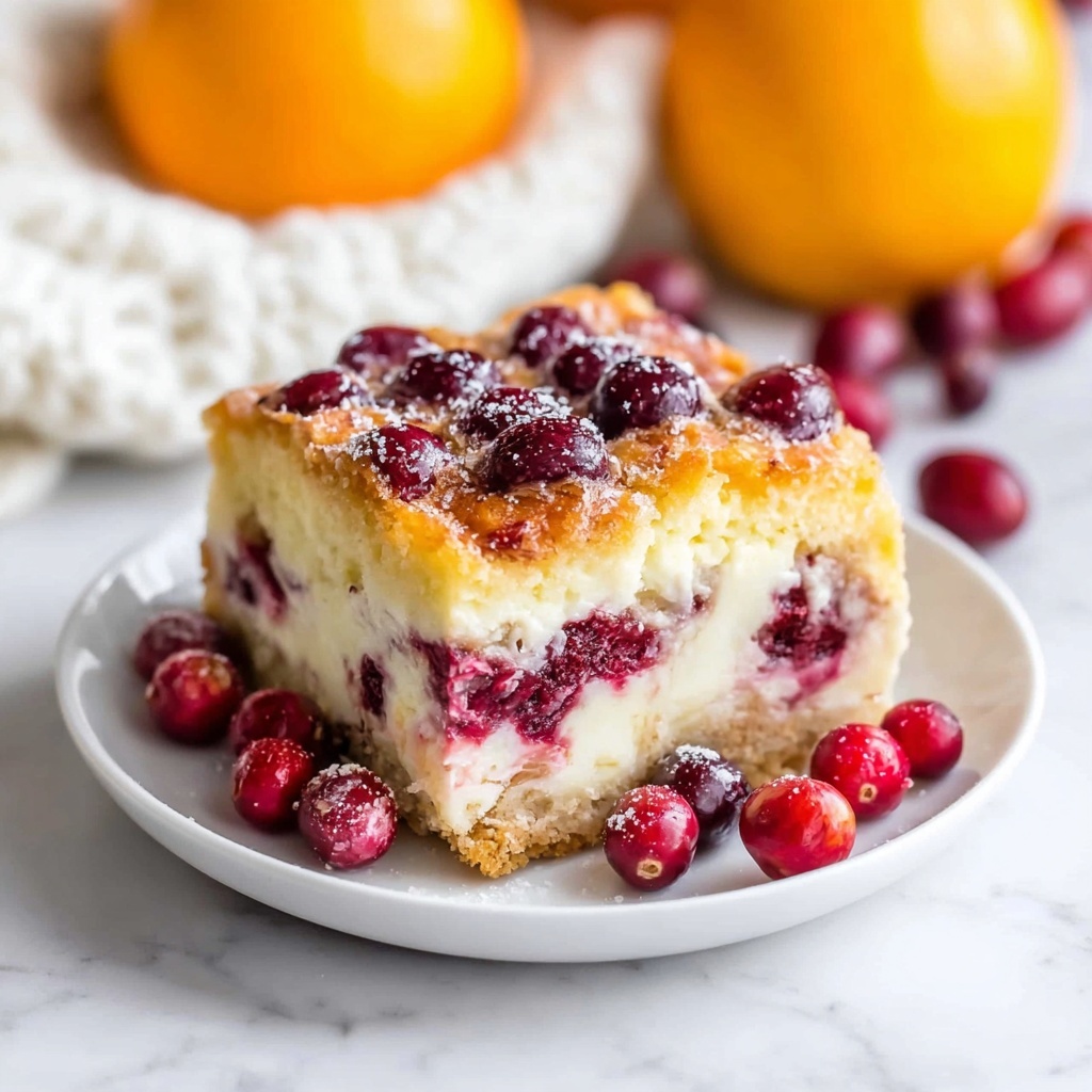 Cranberry Orange Bread Pudding with Orange Glaze Recipe - Recipe Image