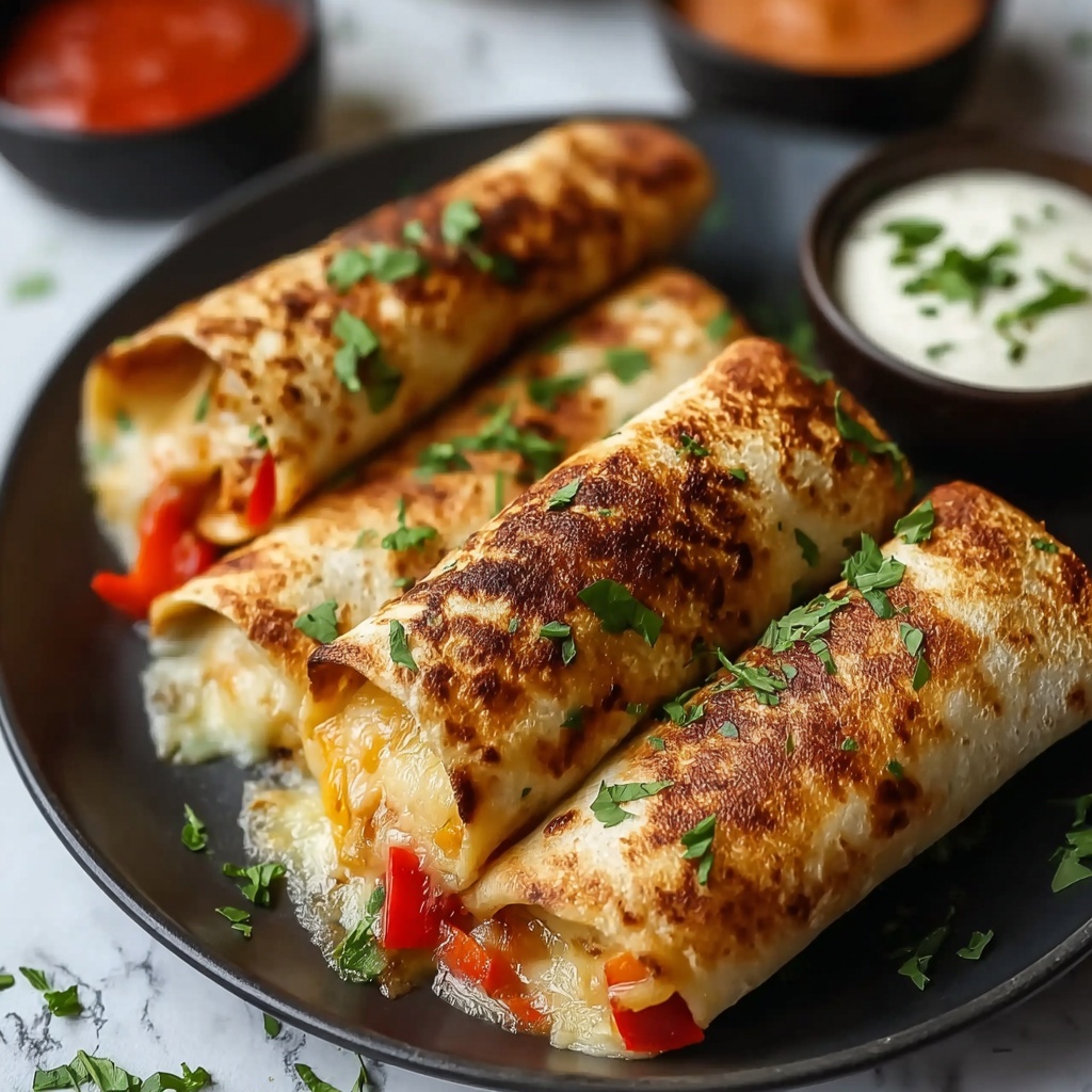 Baked Chicken Chimichangas: Easy and Delicious Recipe - Recipe Image