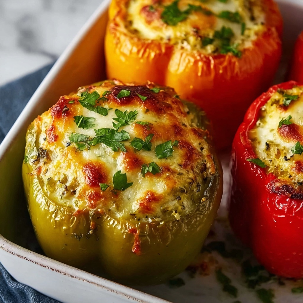 Herb and Cheese Stuffed Bell Peppers Recipe - Recipe Image