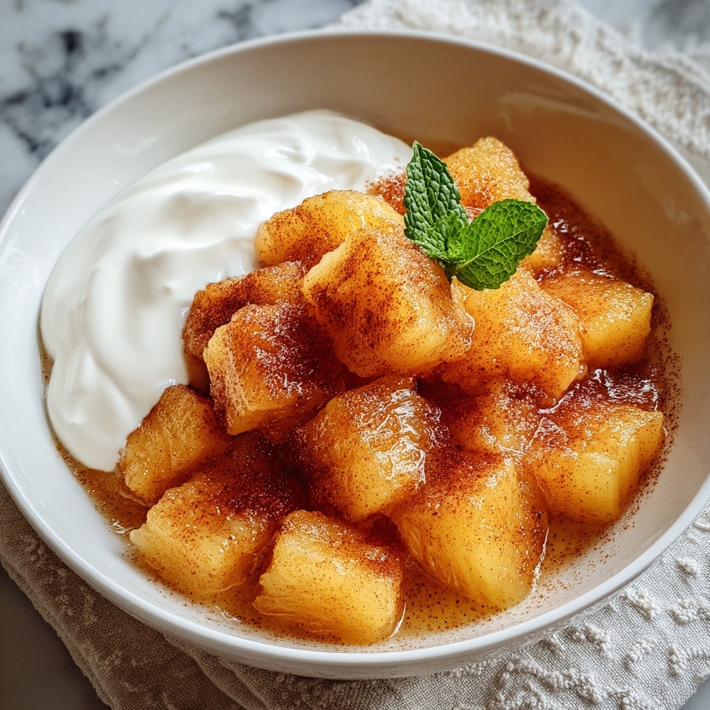 Cinnamon Fried Pineapple Recipe - Recipe Image