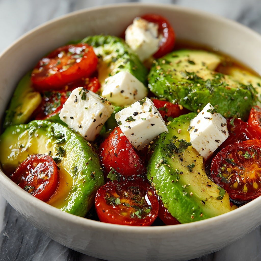 Greek Avocado Salad with Feta Recipe - Recipe Image