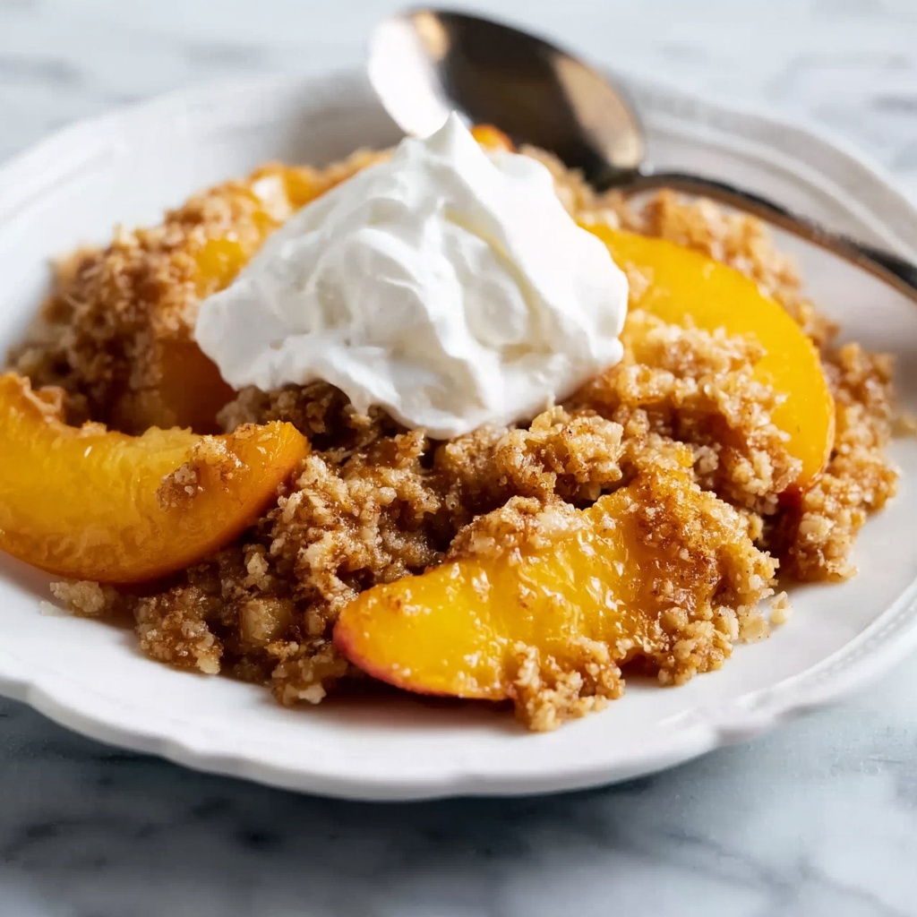 Best Peach Crisp Recipe : A Cozy Summer Dessert Recipe - Recipe Image