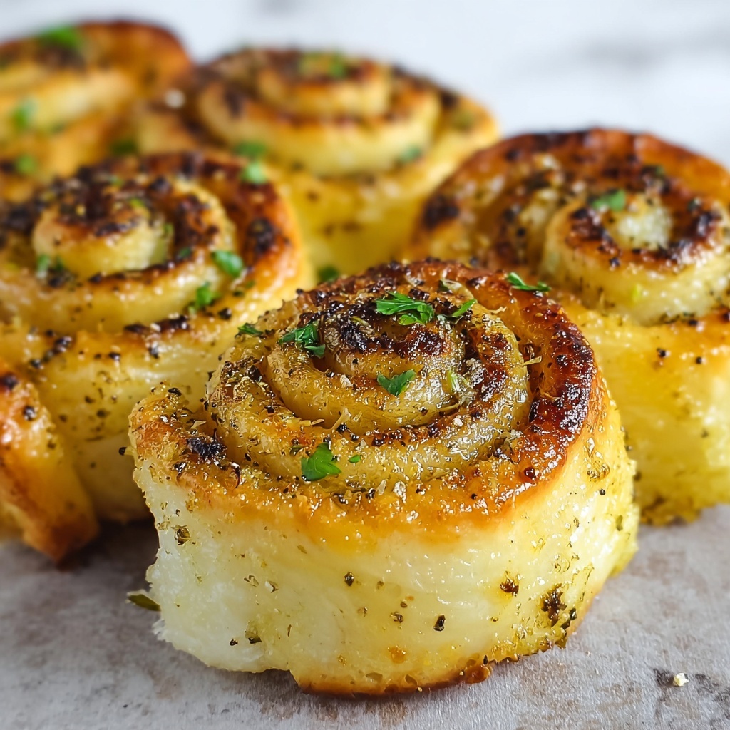Garlic Bread Roll-Ups Recipe - Recipe Image