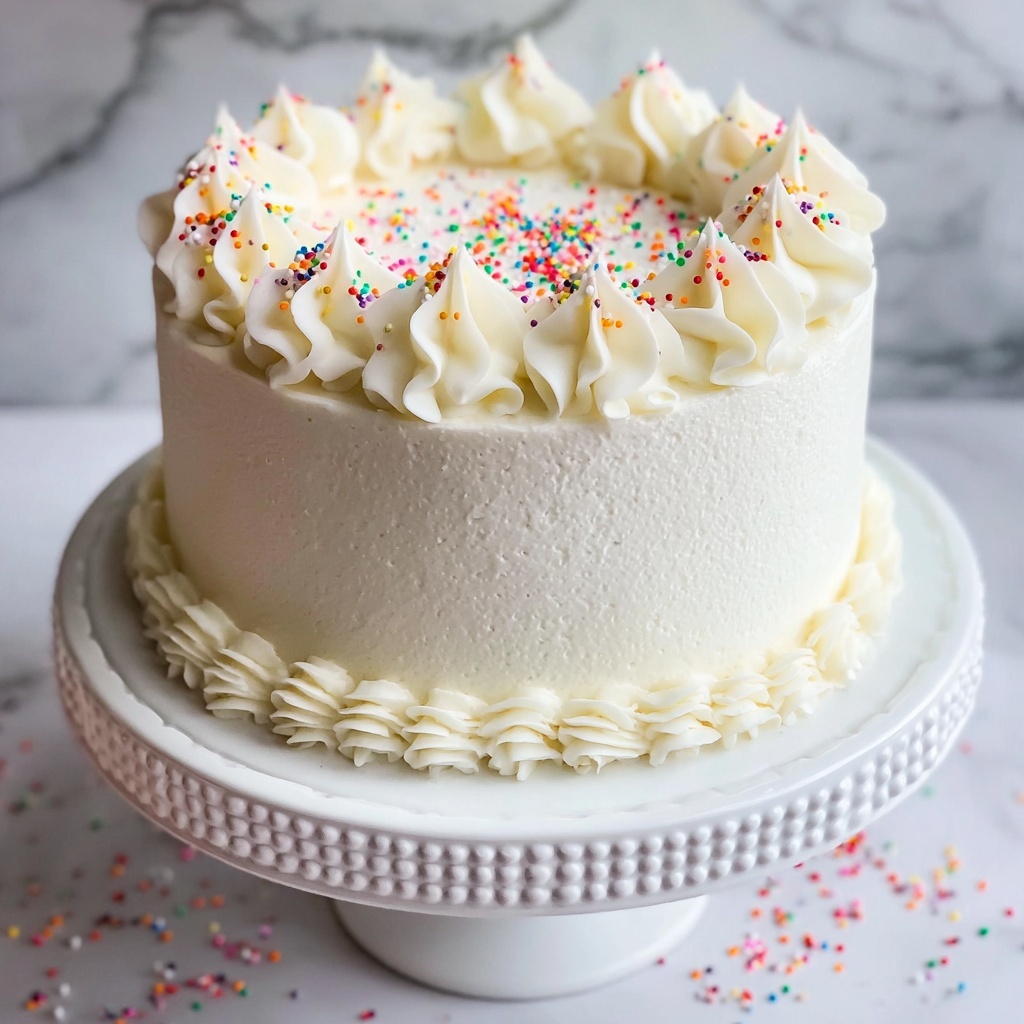 Classic White Cake Recipe - Recipe Image