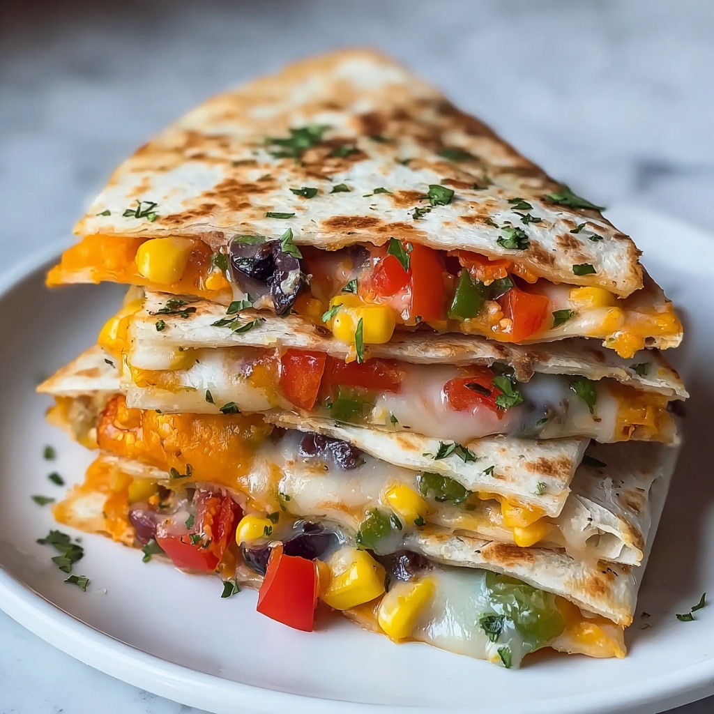 Farmer's Market Vegetarian Quesadillas Recipe - Recipe Image