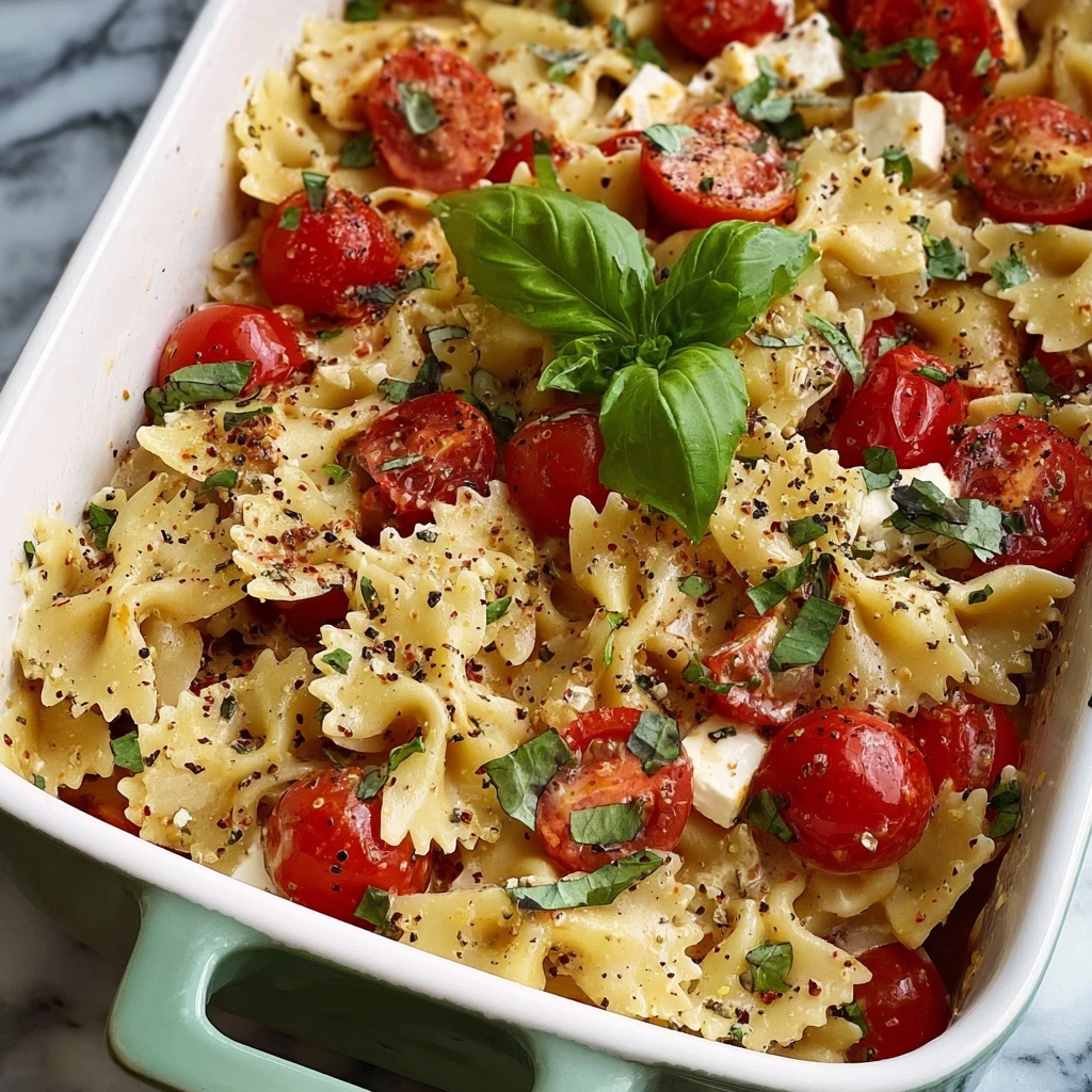 Baked Feta Pasta with Cherry Tomatoes Recipe - Recipe Image