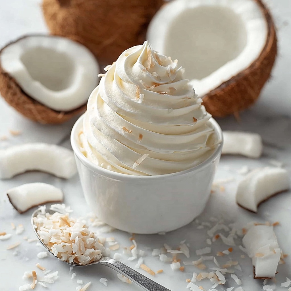 Creamy Coconut Whipped Cream Recipe - Recipe Image