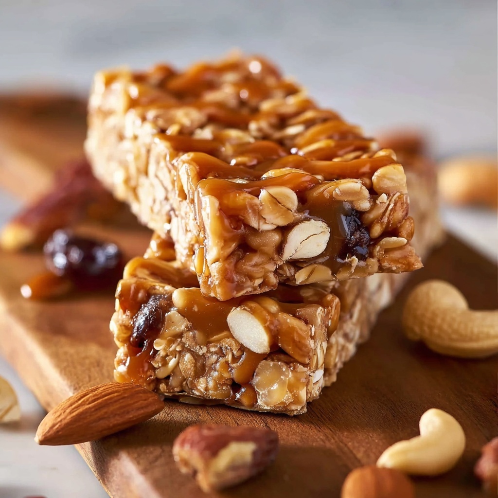 Chewy Homemade Granola Bars Recipe - Recipe Image