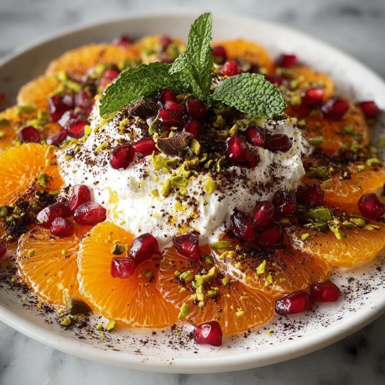 Burrata & Burnt Oranges with Pistachios, Mint & Pomegranate Recipe