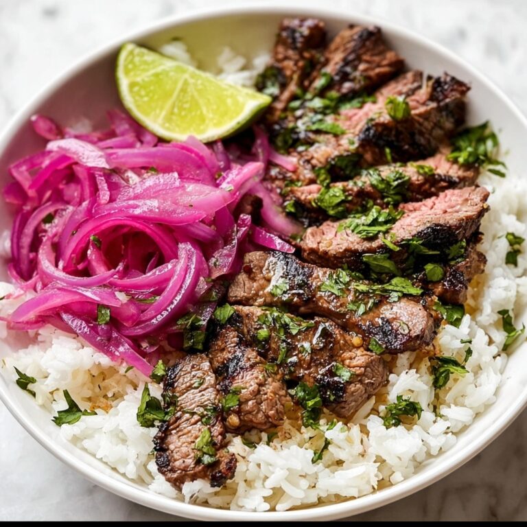 Skirt Steak Rice Bowls with Chimichurri Sauce Recipe