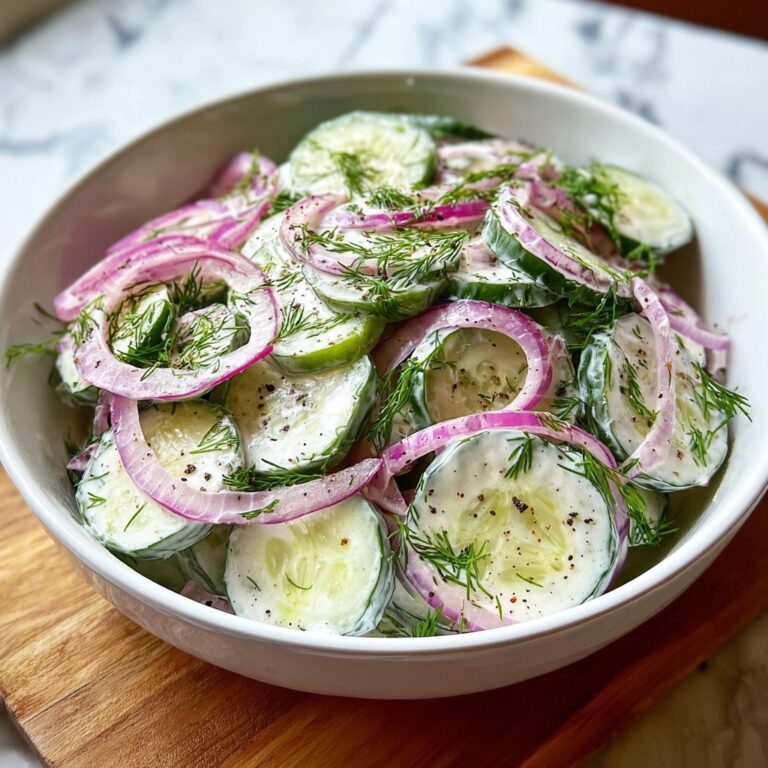 Creamy Cucumber Salad Recipe