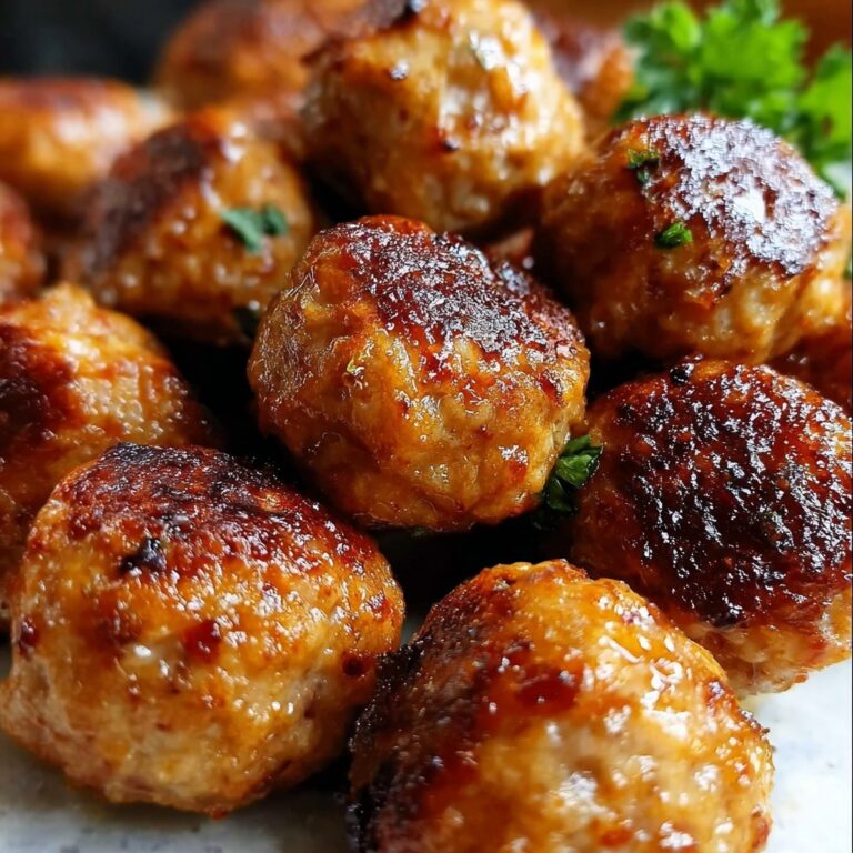 Baked Chicken Meatballs Recipe