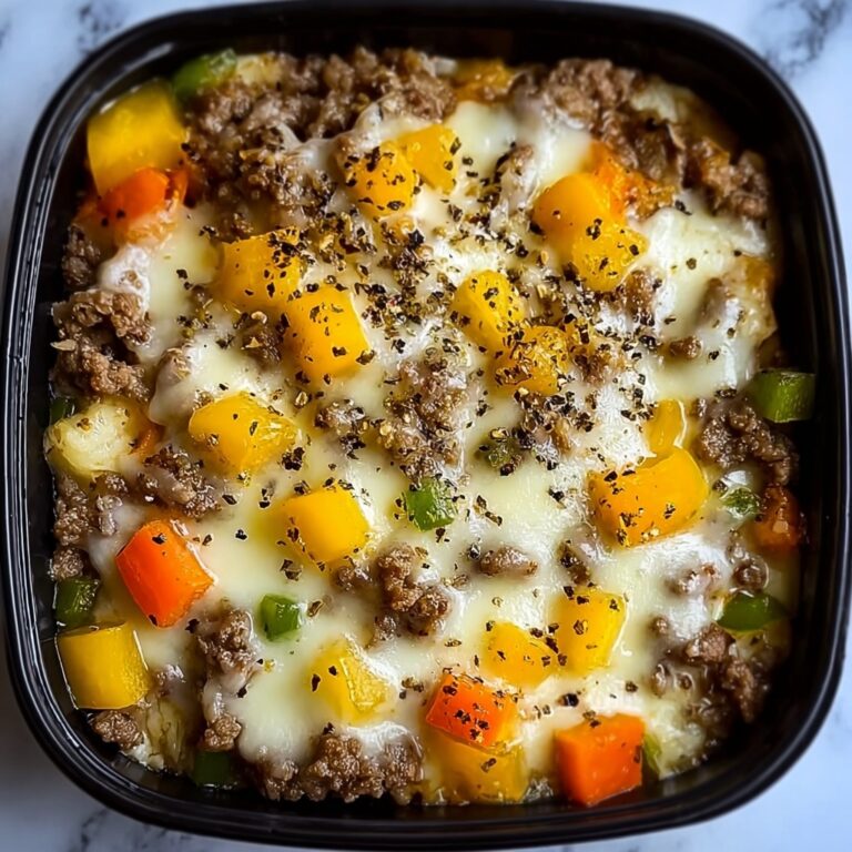 Crockpot Cheesesteak Potato Casserole Recipe