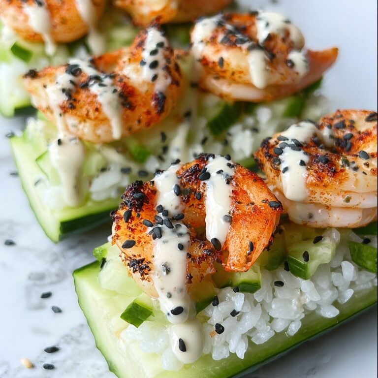 Shrimp Avocado Cucumber Boats Recipe