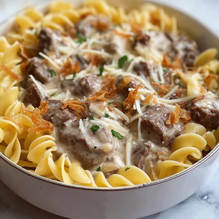 French Onion Beef and Noodles Recipe