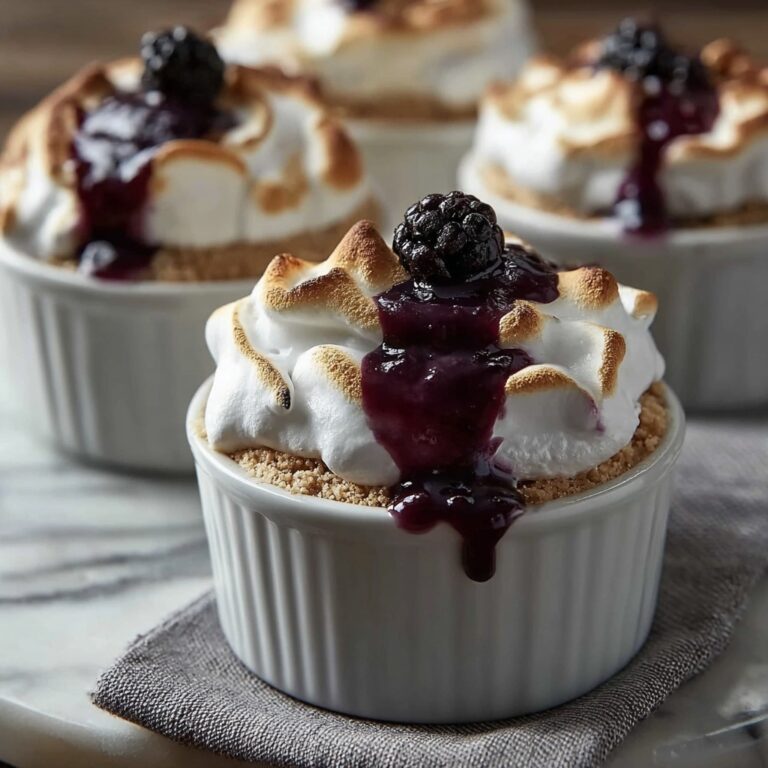 Plum Meringue Pots Recipe