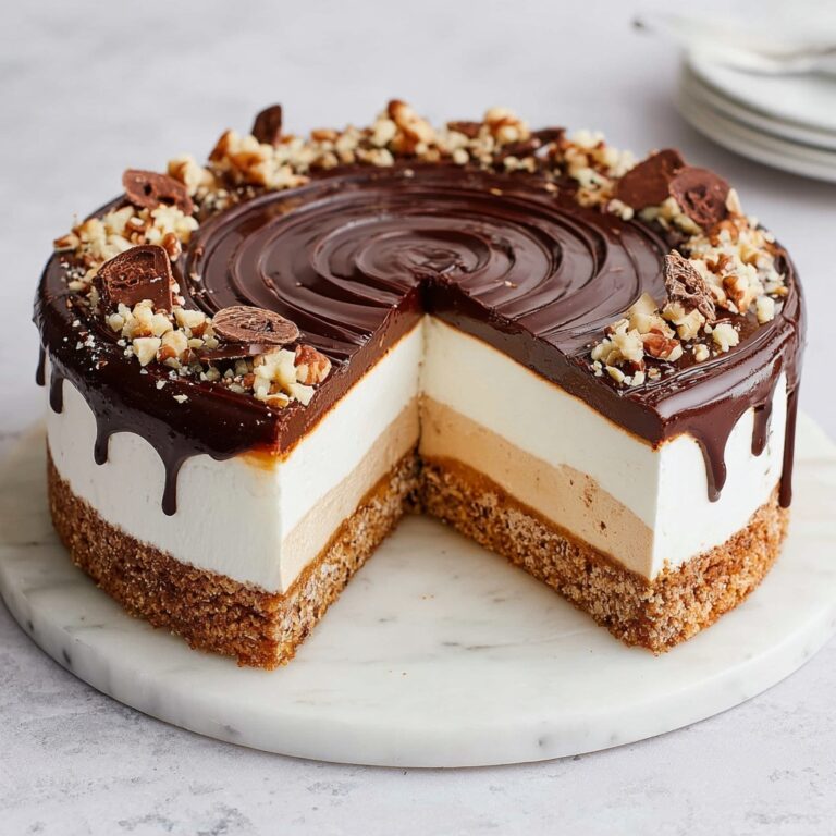 No-Bake Vegan Chocolate Peanut Butter Cheesecake Recipe