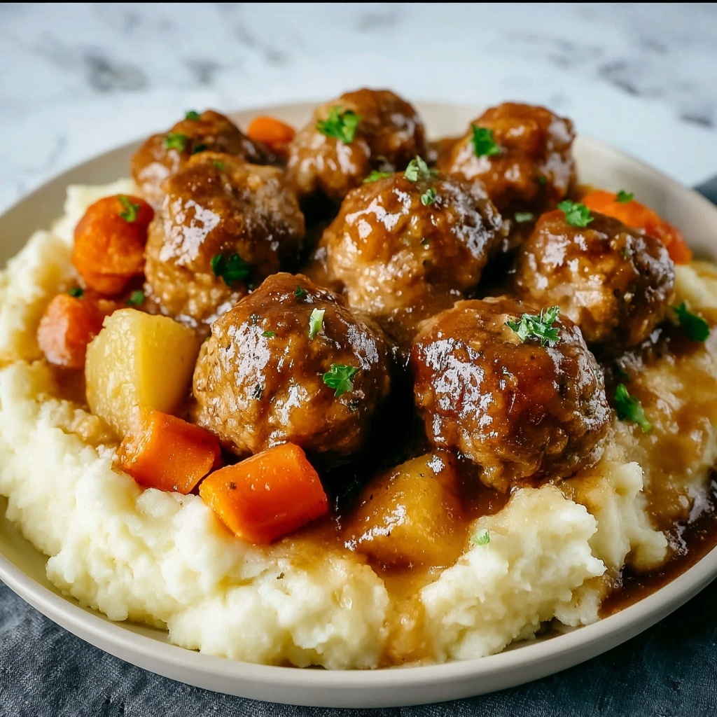 Easy Frozen Meatball Pot Roast Recipe - Recipe Image