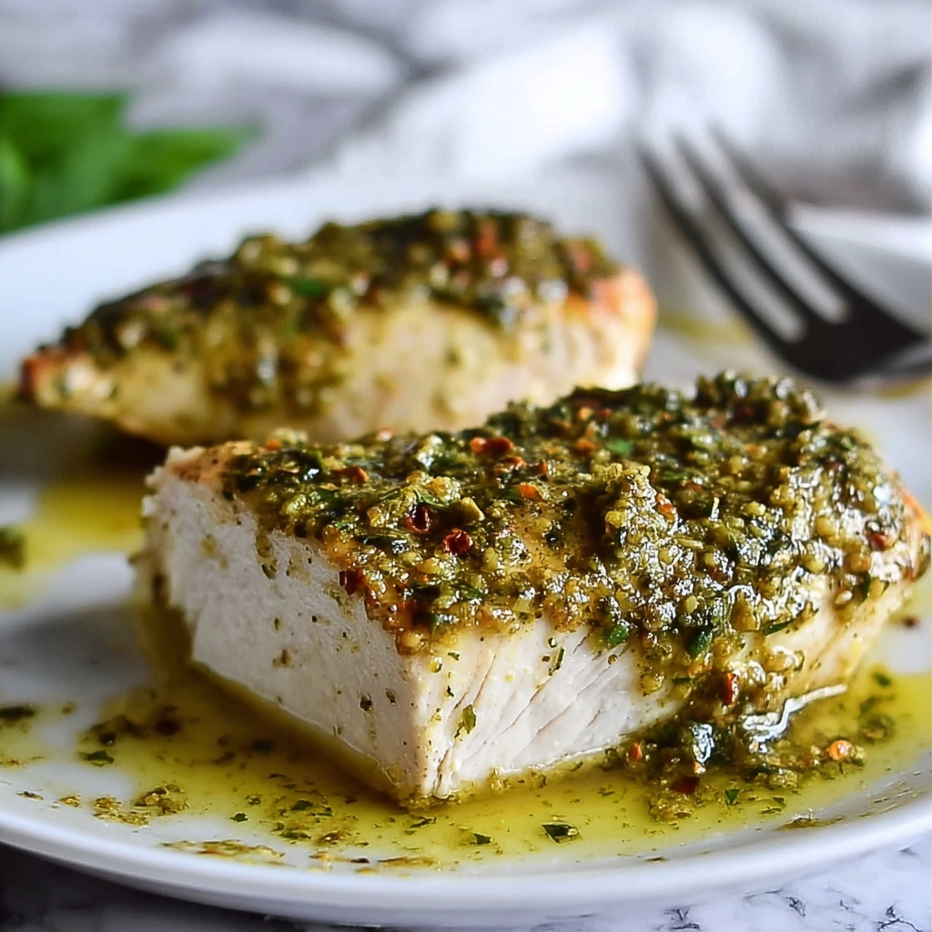 Easy Baked Pesto Chicken Recipe - Recipe Image