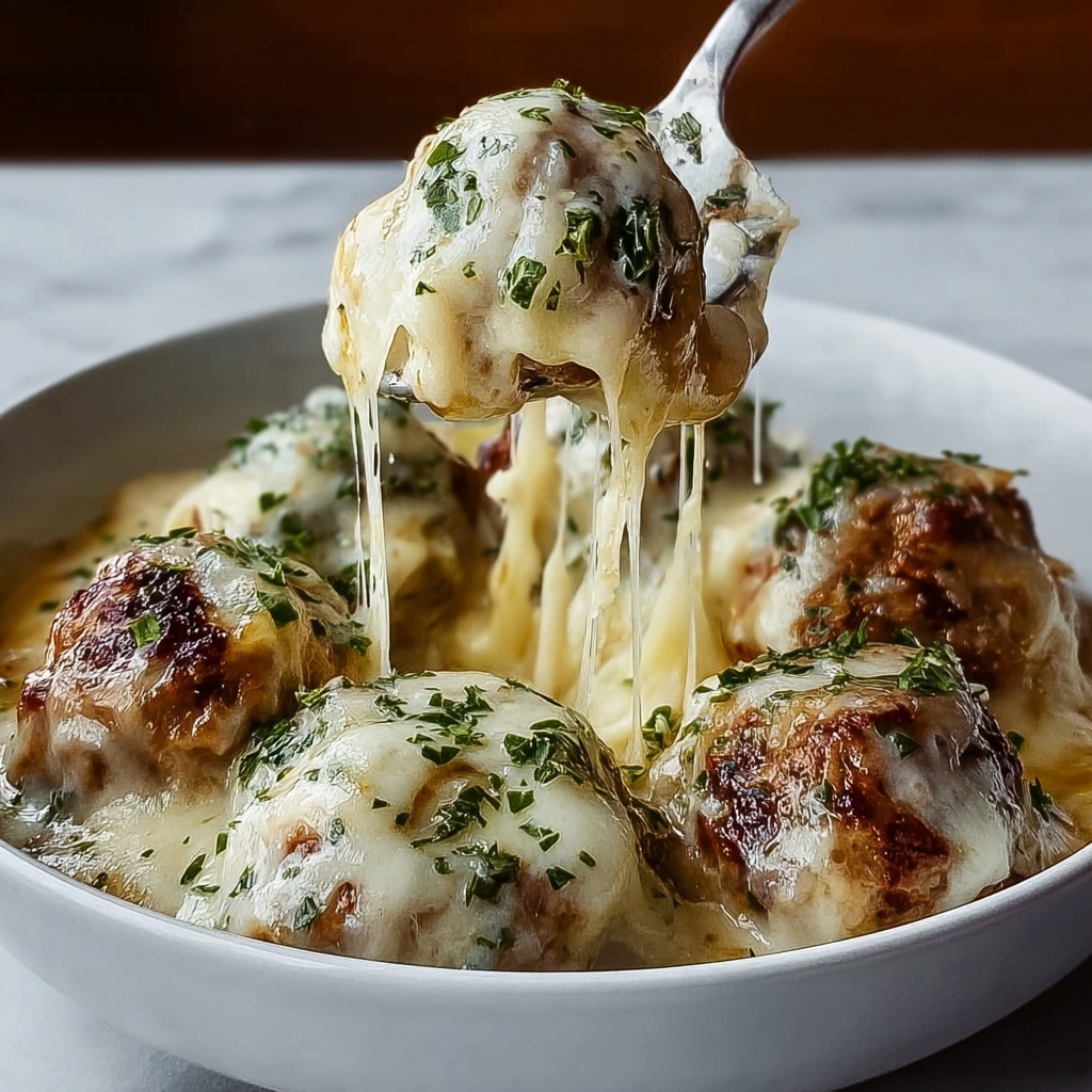 French Onion Meatballs Recipe - Recipe Image