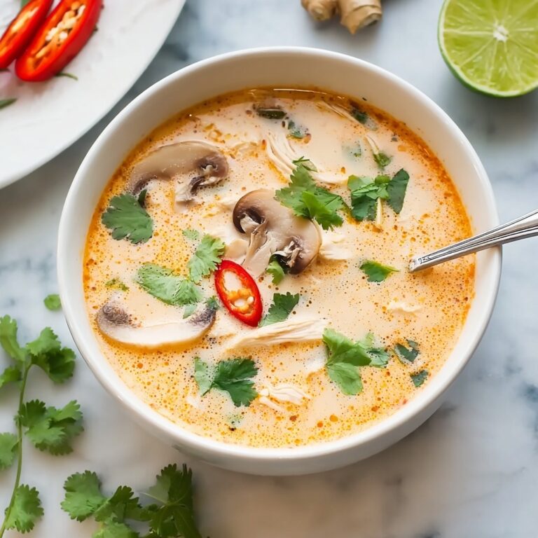 Slow Cooker Tom Kha Soup (Thai Coconut Chicken Soup) Recipe