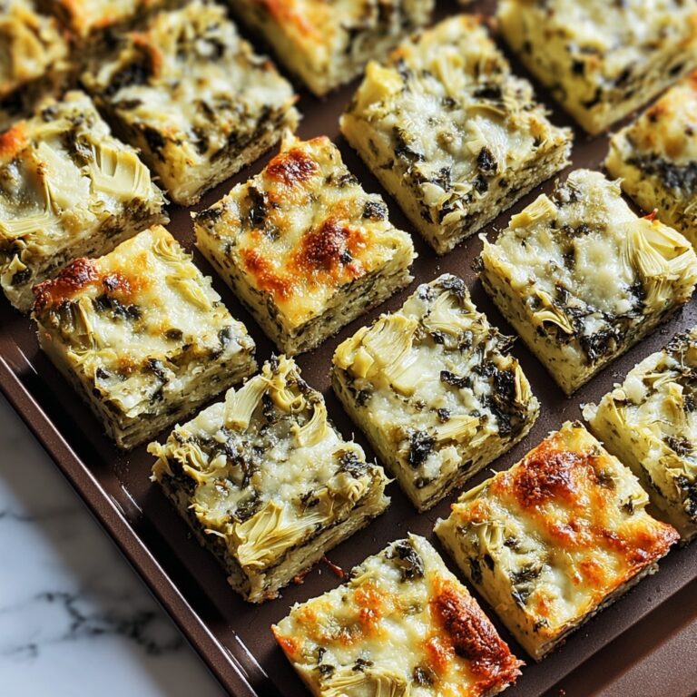 Spinach & Artichoke Dip Party Squares Recipe