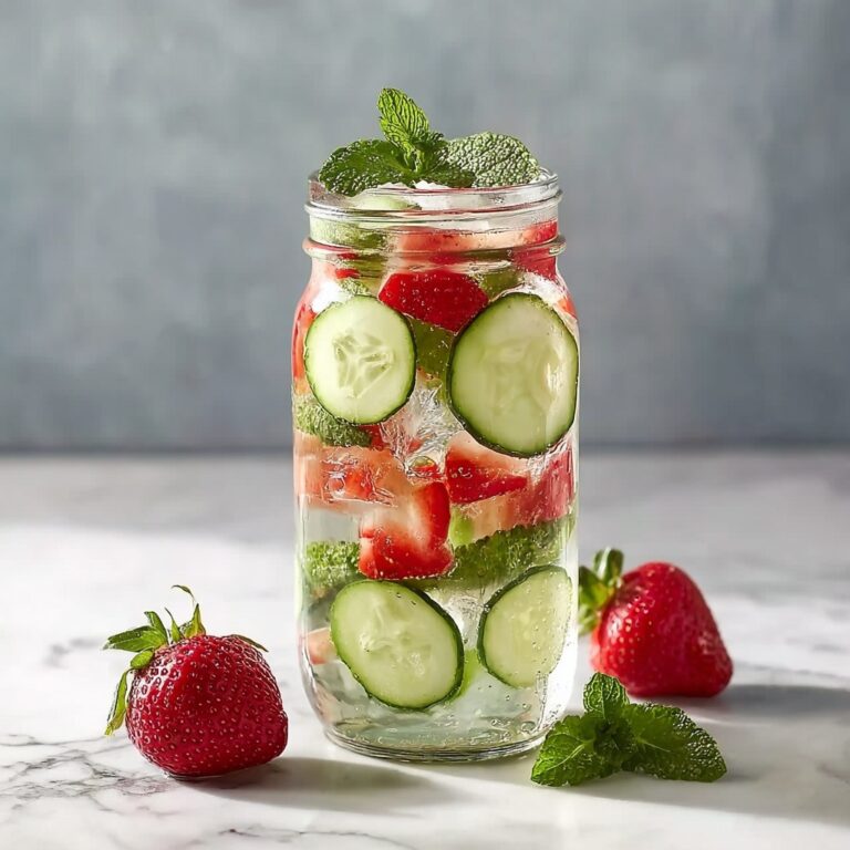Strawberry Cucumber Lime Infused Water Recipe