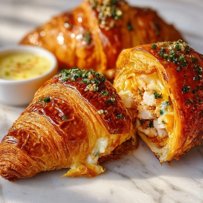 Buttery Garlic Baked Croissants with Turkey and Havarti Recipe