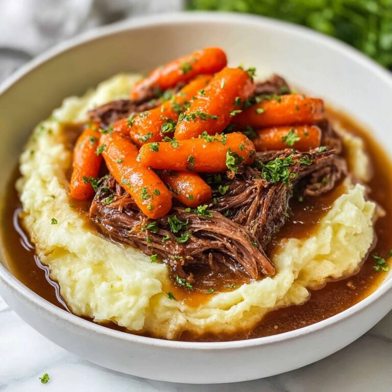 Slow Cooker Garlic Herb Pot Roast Recipe