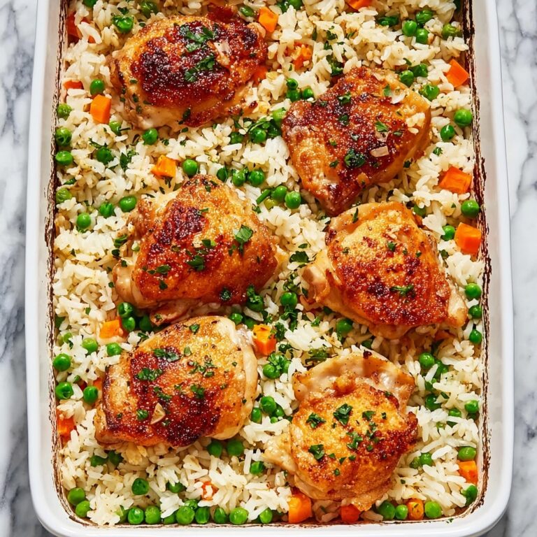 No-Peek Chicken Casserole with Creamy Rice and Vegetables Recipe