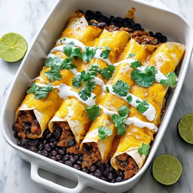 Veggie Black Bean Enchiladas Recipe