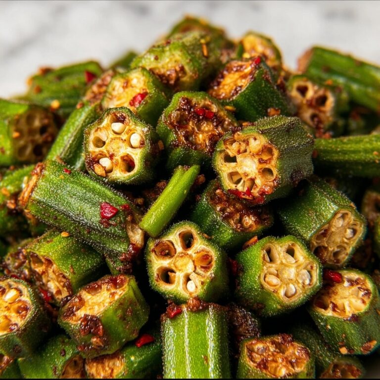 Garlic Chili Roasted Okra Recipe