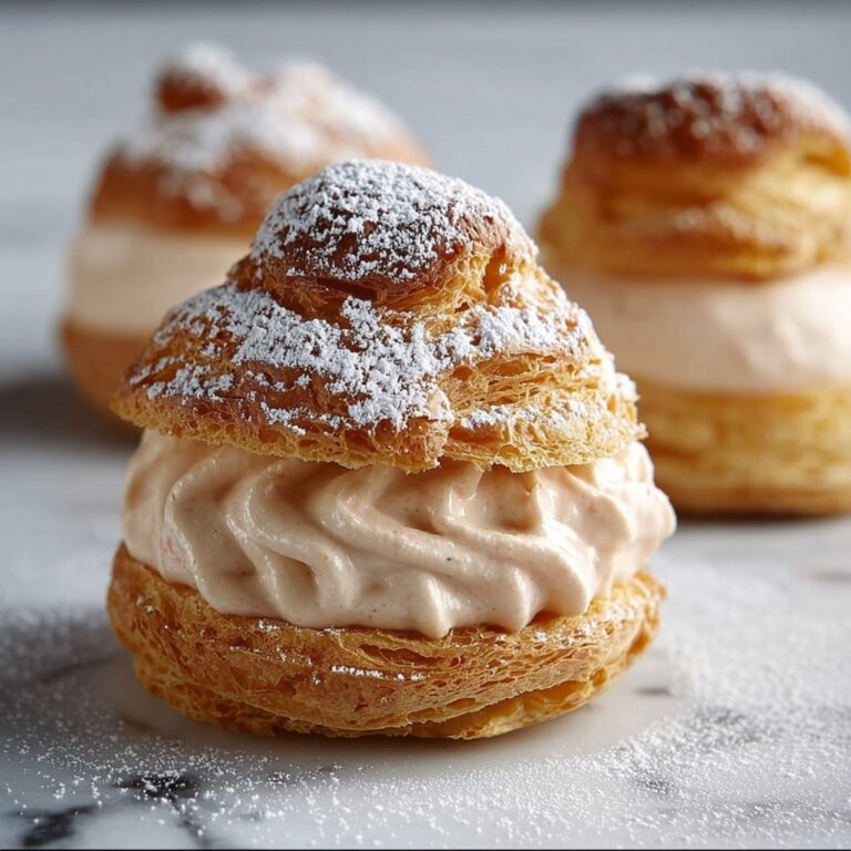 Choux Pastry with Milk Tea Cream Recipe