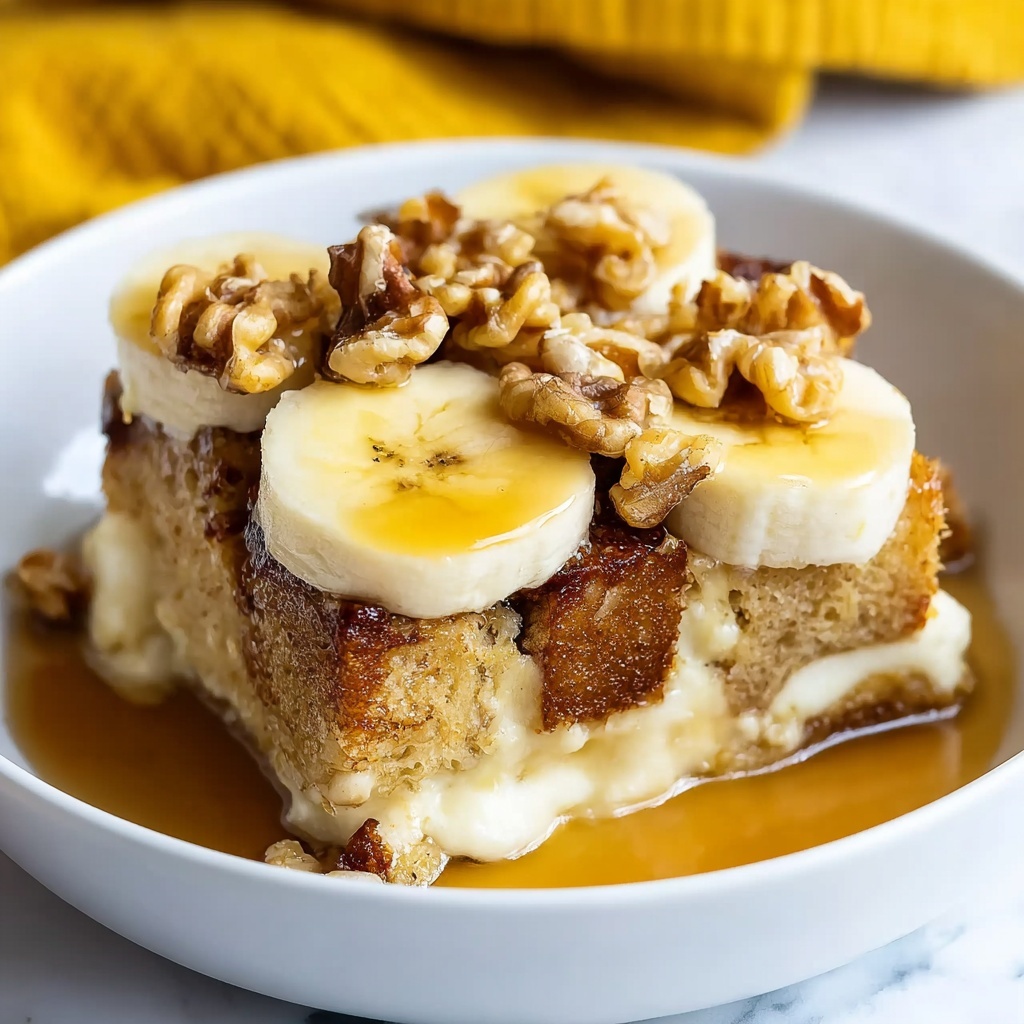 Greek Yogurt Banana Maple Bread Pudding Recipe - Recipe Image