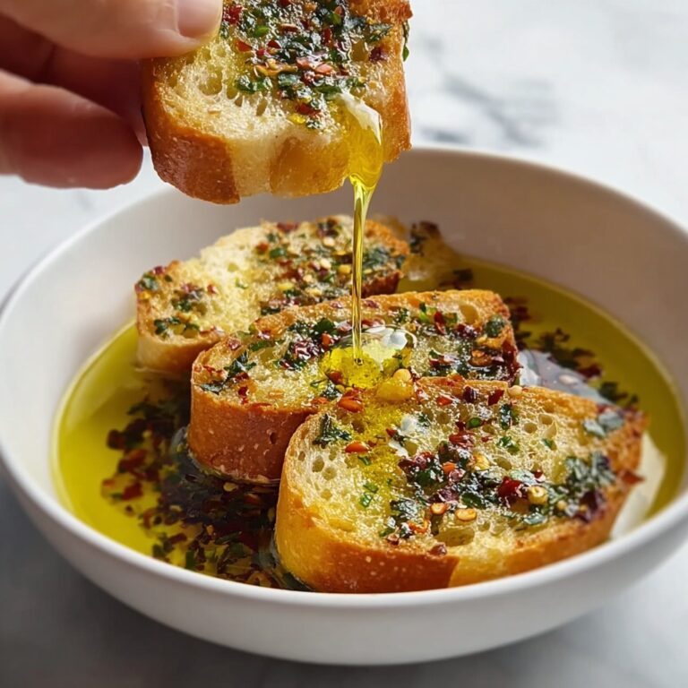 Olive Oil Bread Dip with Garlic and Herbs Recipe