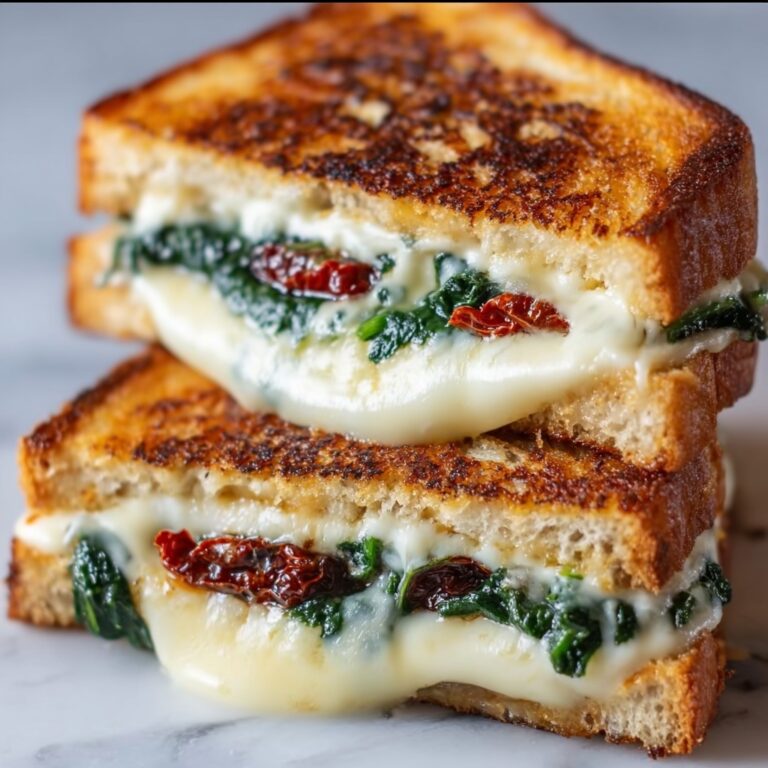 Sun-Dried Tomato, Spinach, and Ricotta Grilled Cheese Recipe