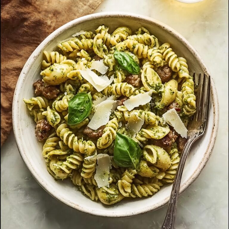 One Pot Lemon Basil, Asparagus, and Sausage Pasta Recipe