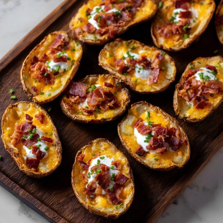 Crispy Oven Baked Potato Skins Recipe